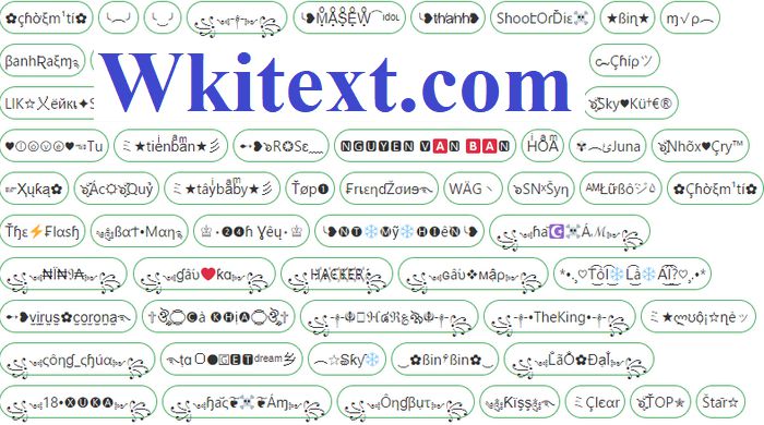 Kí Tự Đặc Biệt  PUBG Mobile trong Wkitext.com